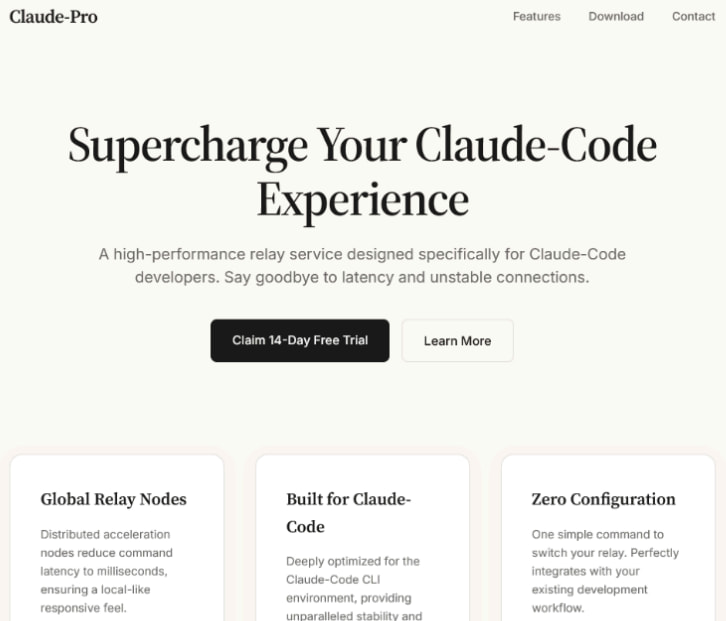 Fake Claude AI website