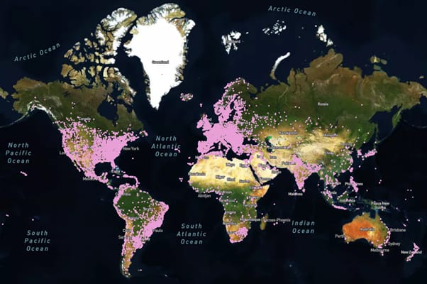 Location of users