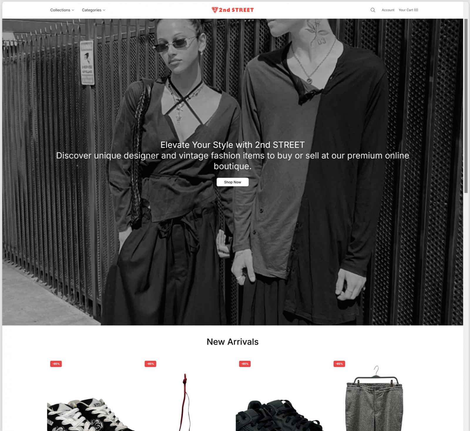 Example of a fraudulent DoppelCart online store