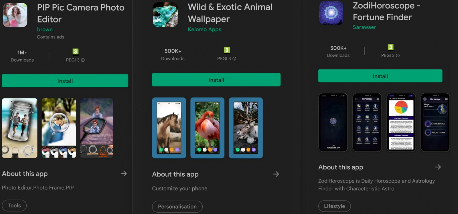 Trois applications malveillantes toujours sur le Play Store