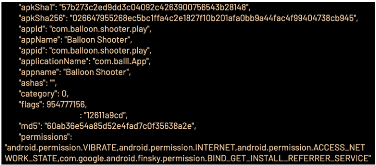 C2 response with designated ID to be used by the app