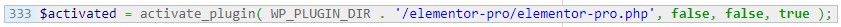 Activation of the injected malicious plugin