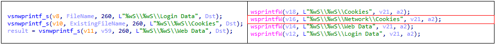 Pathname discovery system comparison (new right)