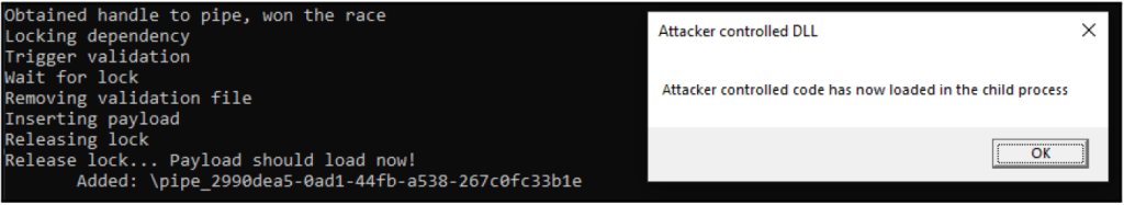 Winning the race to load malicious code