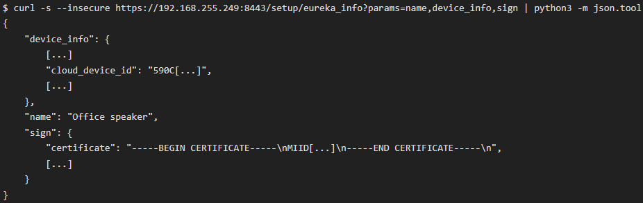 デバイス ID データを運ぶリンク要求