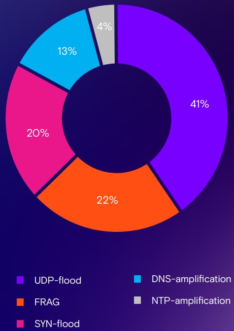 Types of DDoSing methods used.