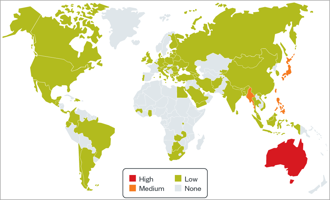 Heatmap of targets in latest campaign