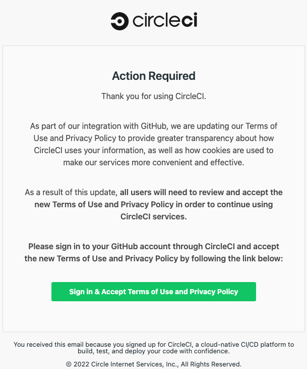 Phishing message sent to many GitHub users