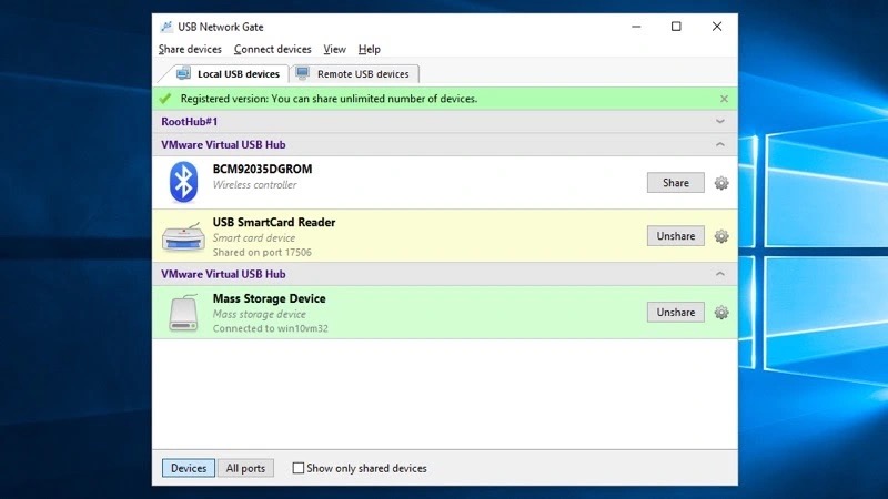 USB over Ethernet