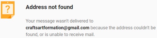 L'adresse e-mail indiquée n'existe pas