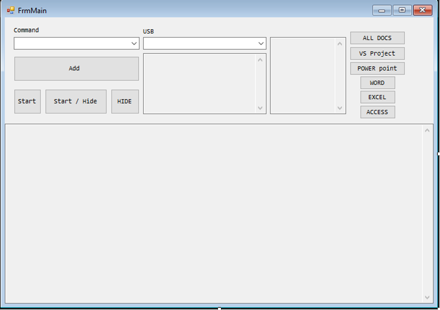 UI to exfiltrate data onto USB drives