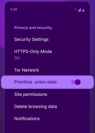 New HTTPS and onion site prioritization options