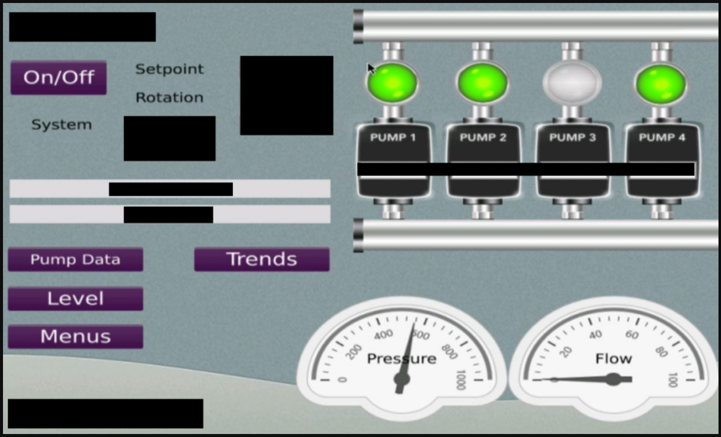 Accessing a pump-controlling HMI over an unprotected VNC