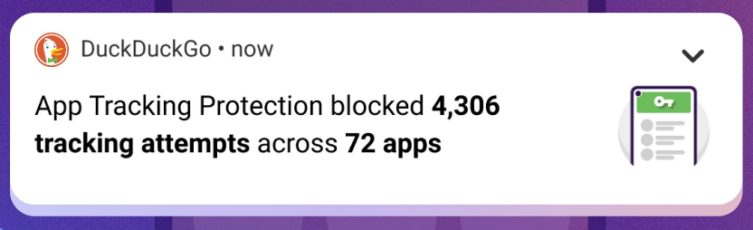 Summary of blocked trackers