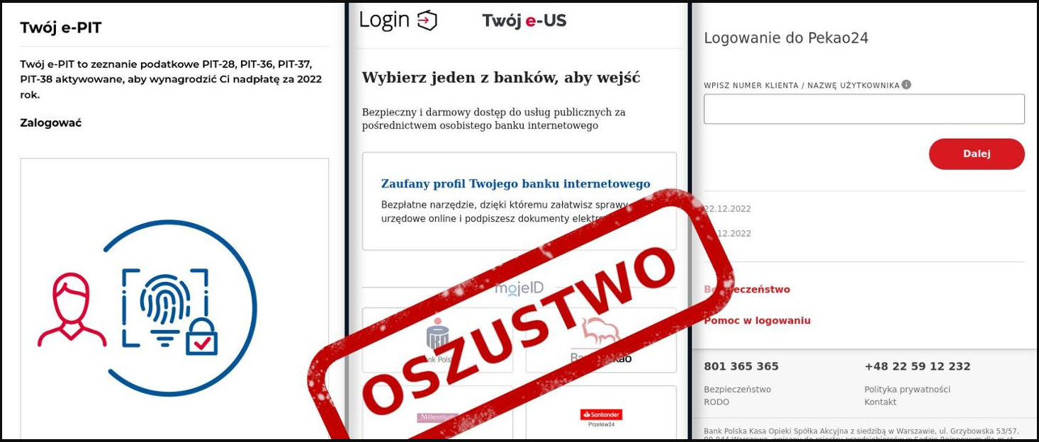 December 22 campaign impersonating the Polish Tax Authority