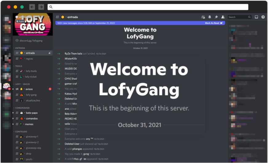 LofyGang'ın Discord kanalı