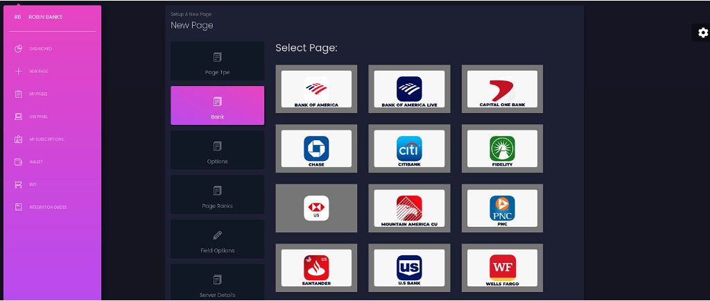 Selecting a target bank for phishing