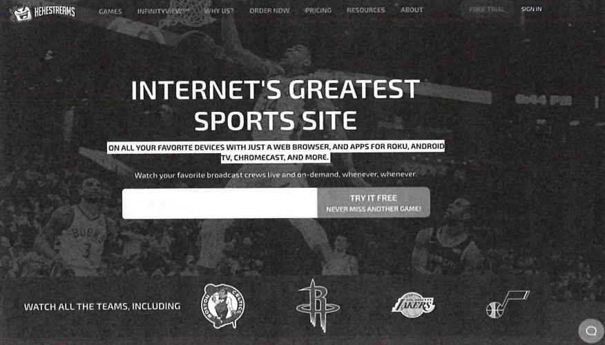 the Hehestreams website