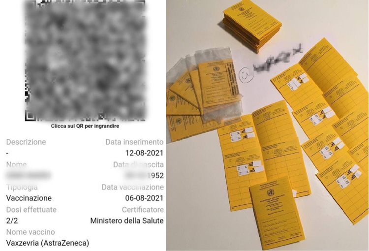 Fake documents presented as examples of Telegram
