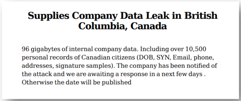 Everest announcing anonymous victim