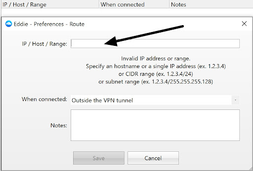 AirVPN Split tunneling