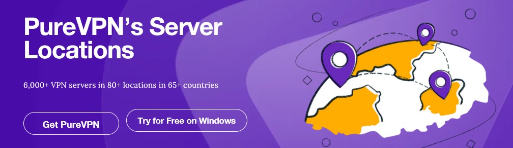 PureVPN server locations