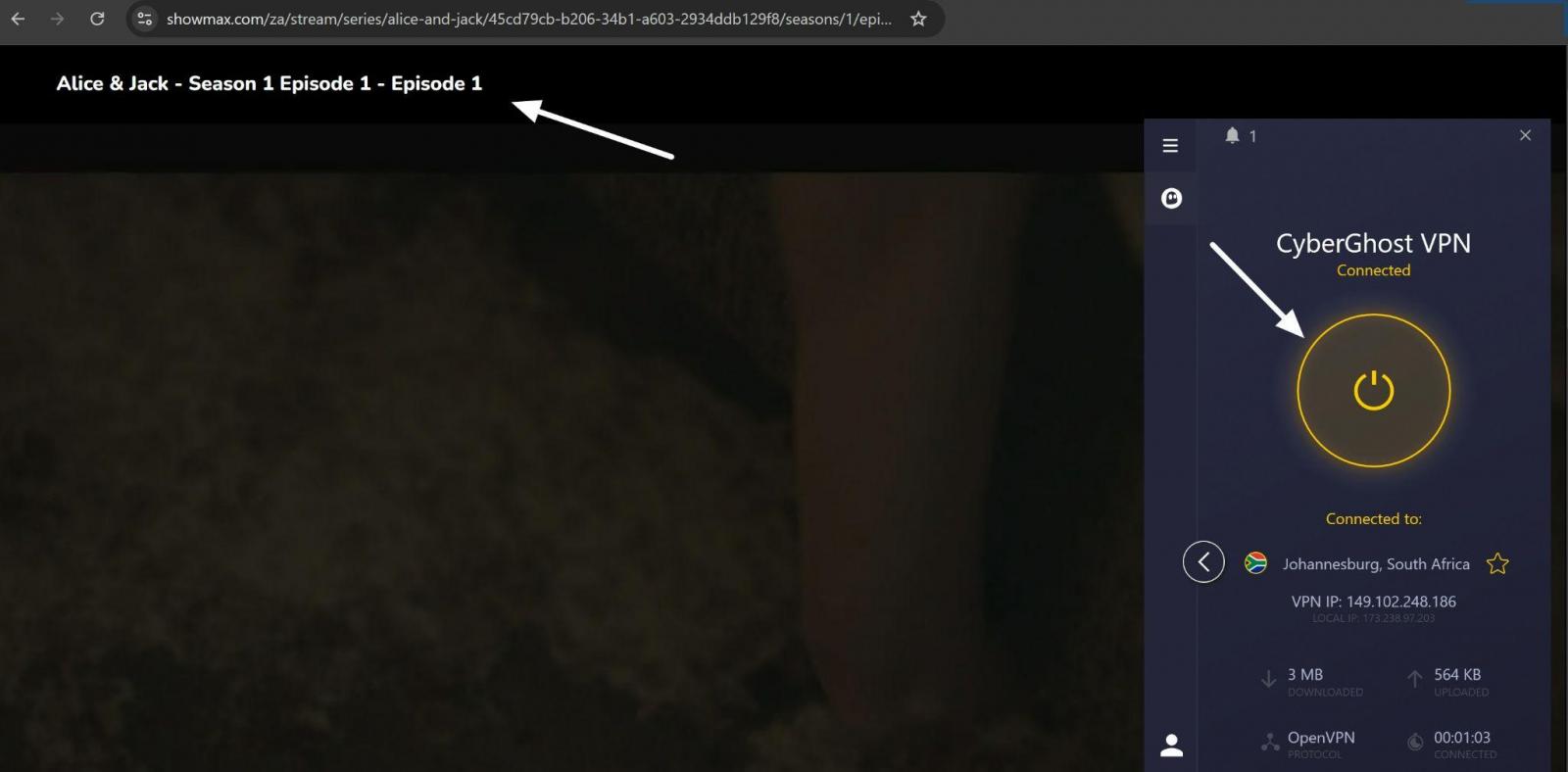cyberghost connected