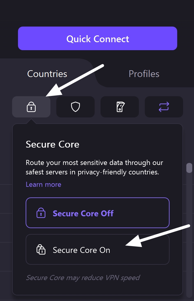 Protonvpn quick connect