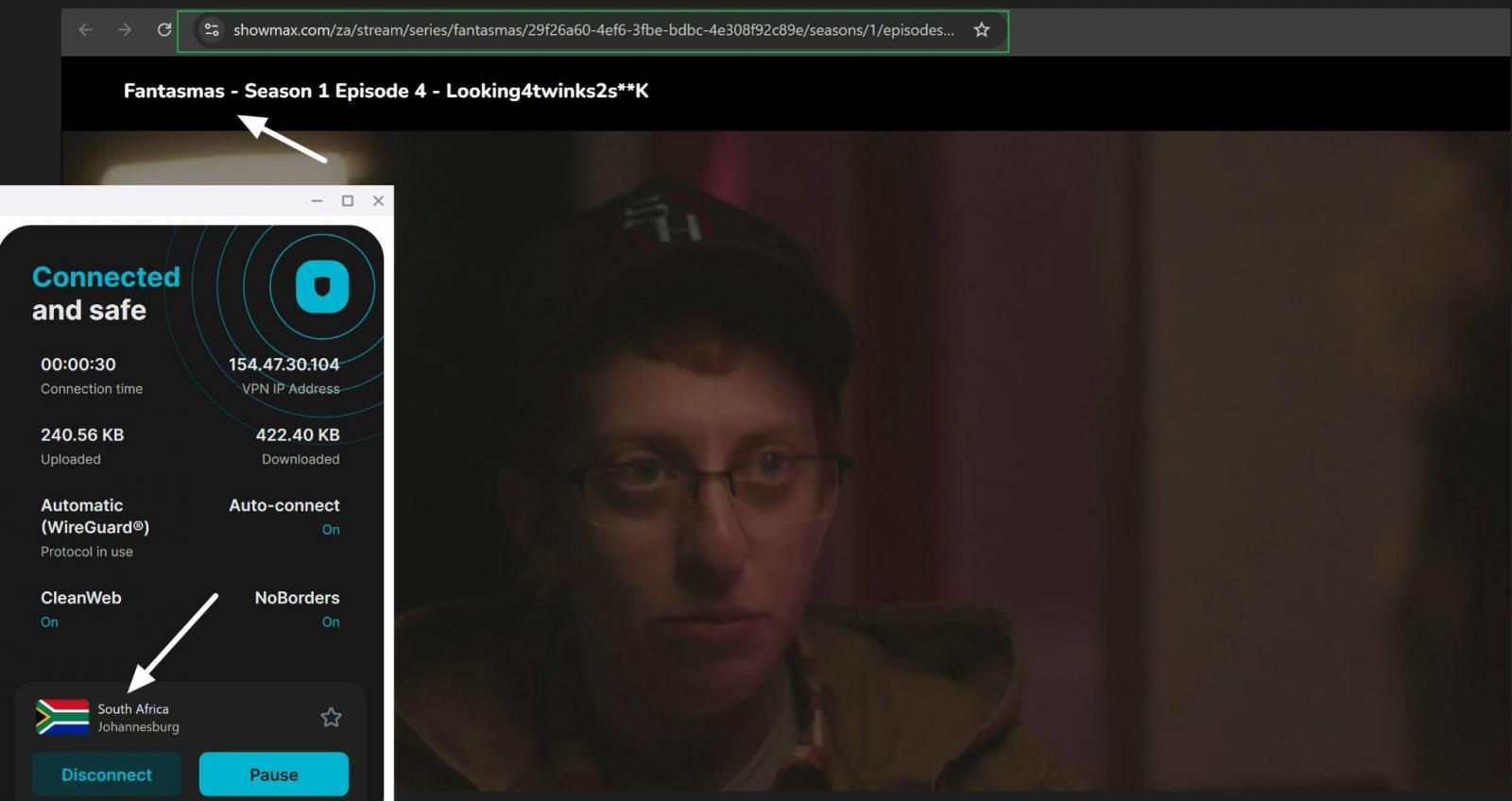 Surfshark streaming example