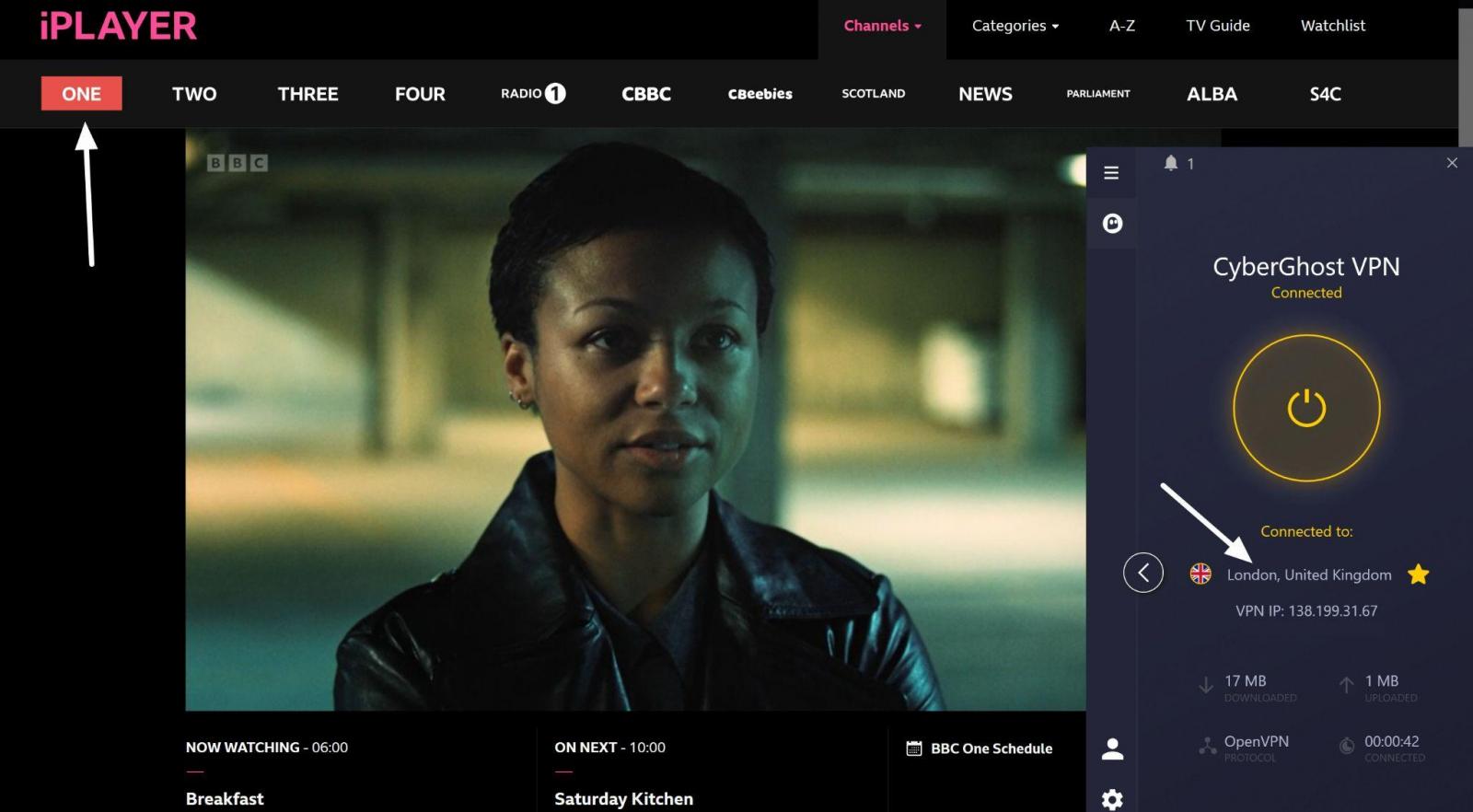 cyberghost connected