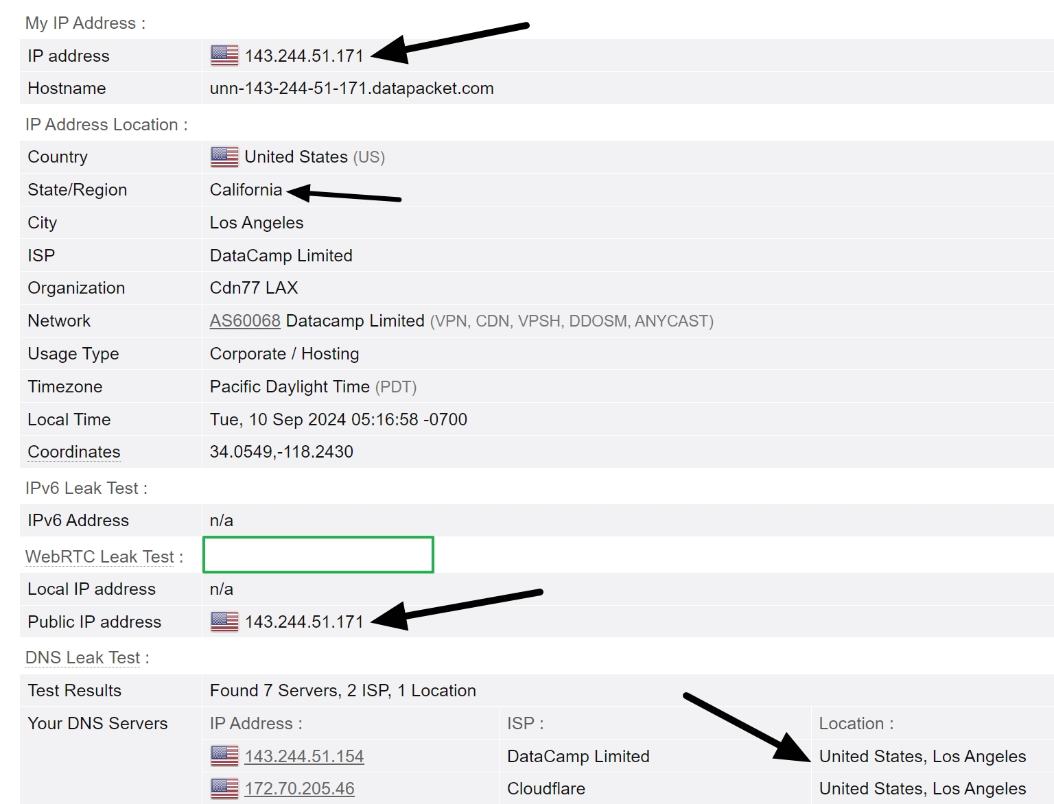 cyberghost ip address