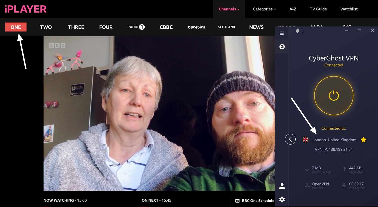 cyberghost streaming