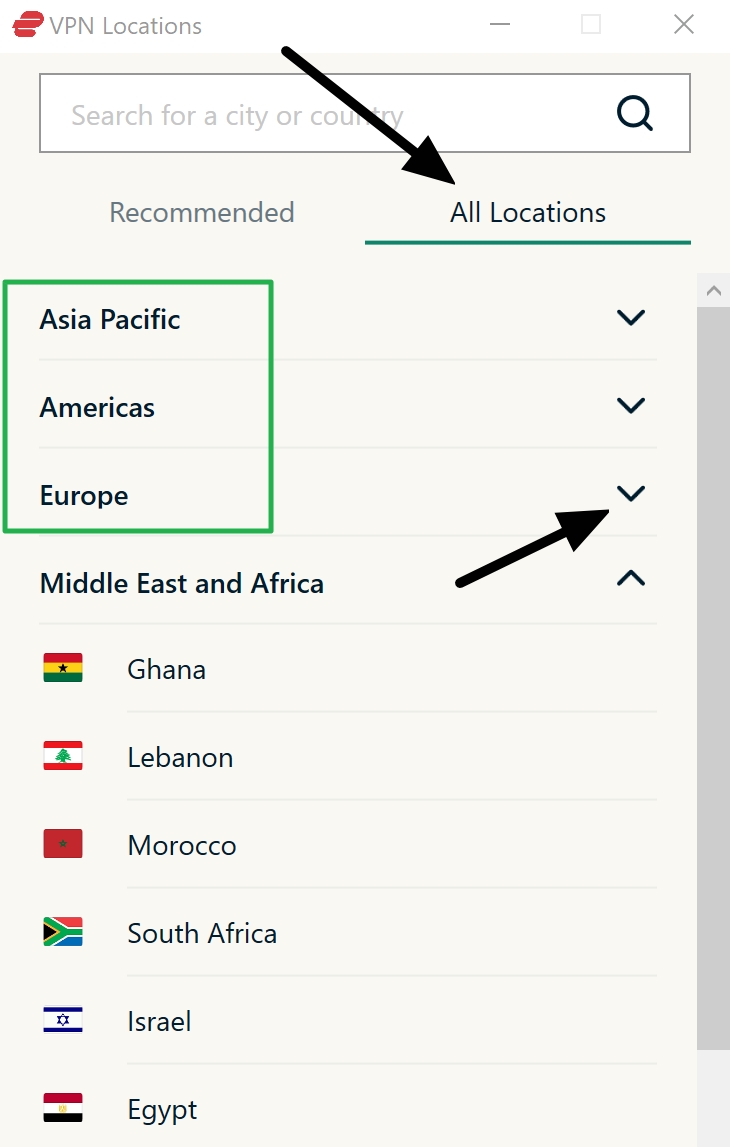 expressvpn all locations
