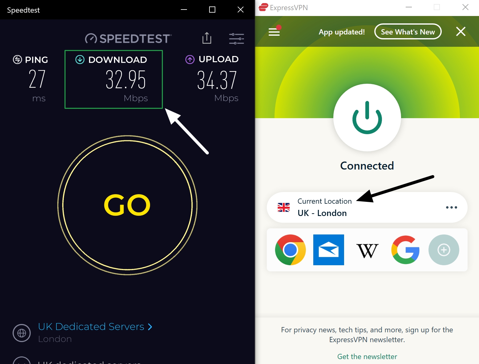 expressvpn download speed