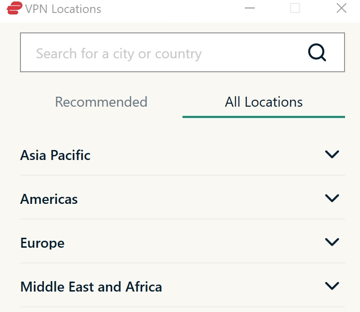expressvpn server locations