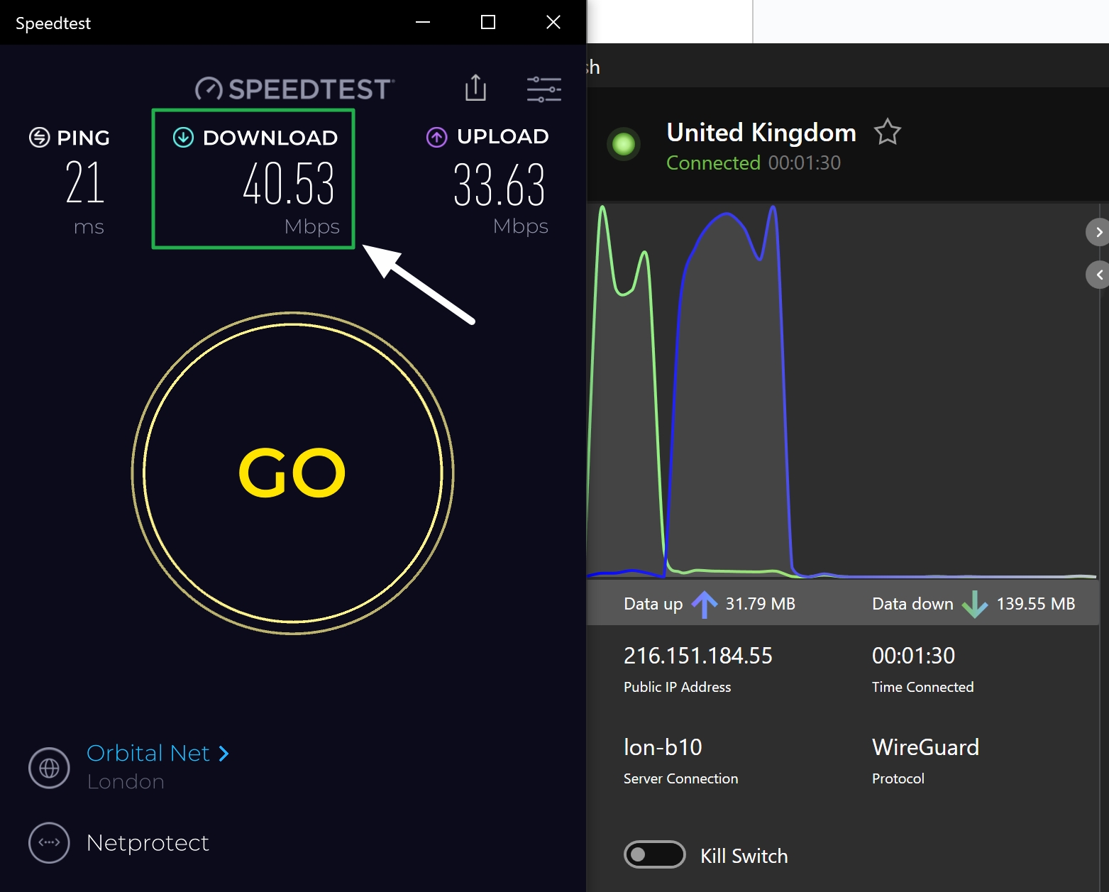 ipvanish download speed