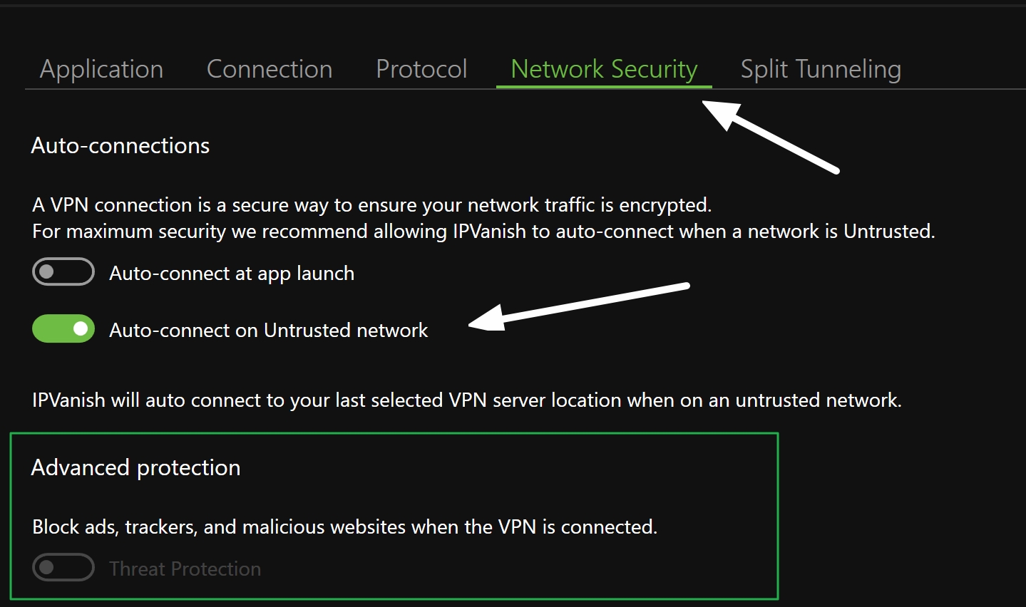 ipvanish network security