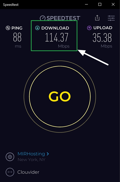 nordvpn download speed