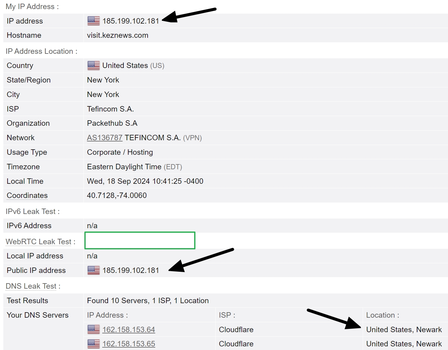 nordvpn ip address