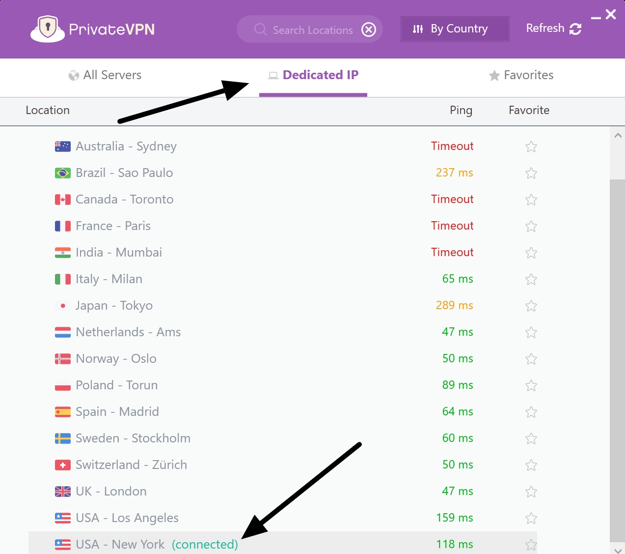 privatevpn dedicated ip