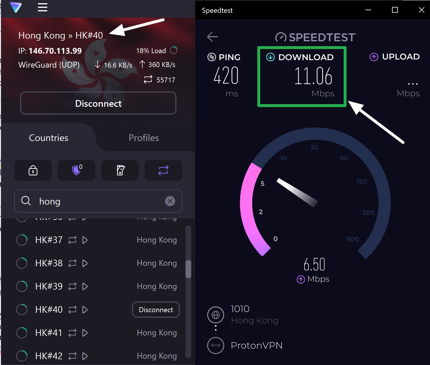 proton download speed
