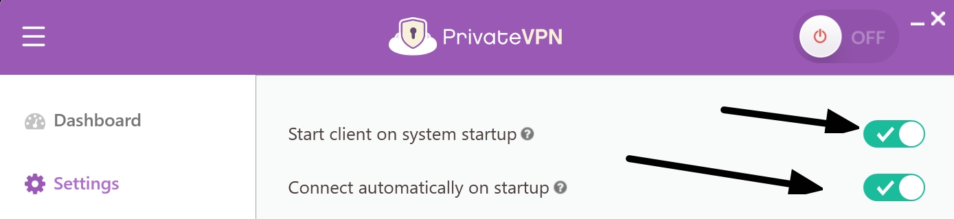 PrivateVPN autoconnect